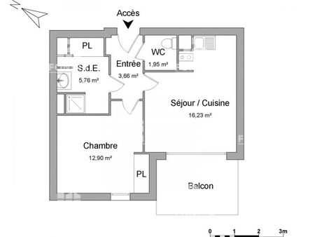 appartement 2 pièces à louer - le bouscat (33110) - 40.5 m2 - foncia