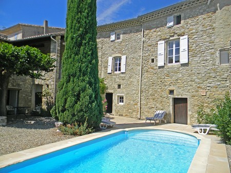maison de village en pierre à vendre  avec jardin et piscine  drôme provençale