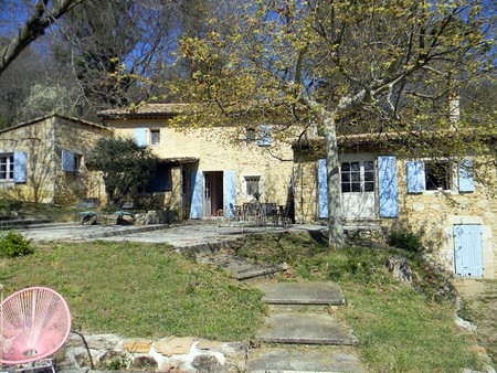 mas restauré en pierre avec piscine  à vendre drôme provencale  calme  vue dégagée