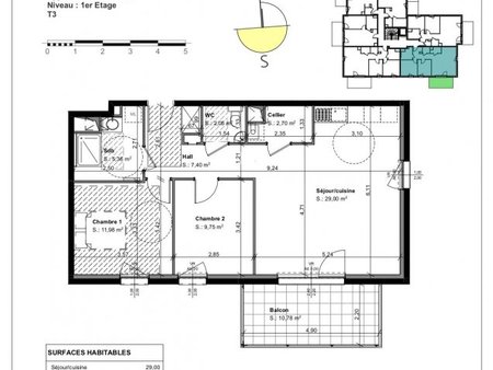 en vente appartement 68 m² – 255 000 € |fessenheim