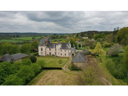 château en vente à ploermel : ref.3981 : beau château avec 25 hectares à vendre dans le mo