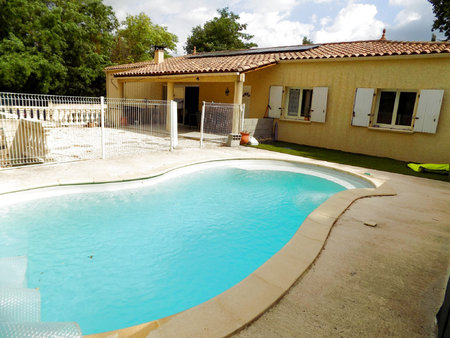 mauressargues  villa plain pied 125m2  4chs  piscine  et 2 g