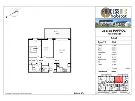 en vente appartement 68 69 m² – 303 000 € |plappeville