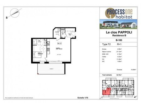en vente appartement 52 7 m² – 236 000 € |plappeville
