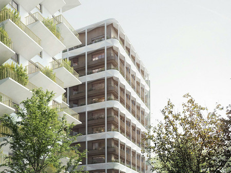 75013  bibliothèque f. mitterrand  appart t5 avec balcon d'un immeuble inspiré de la natur