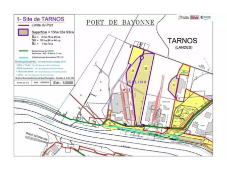 location de terrain de 170 000 m² à tarnos - 40220