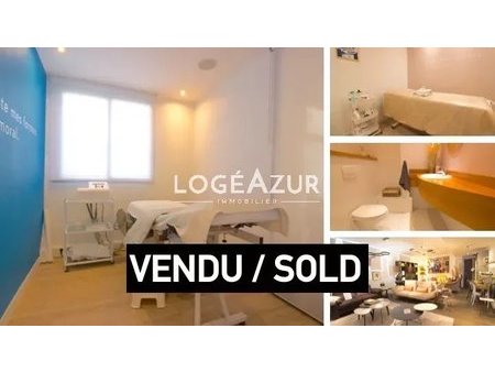 vente local commercial - antibes - axe passant