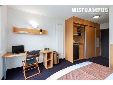 appartement studio meublé - résidence étudiante - angers 24 m² - toutes charges comprises
