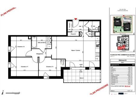 vente appartement 4 pièces 80 m² sallanches (74700)