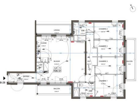 appartement f5 à vendre - 5 pièces - 106 51 m2 - cormeilles en parisis - 95 - ile-de-franc