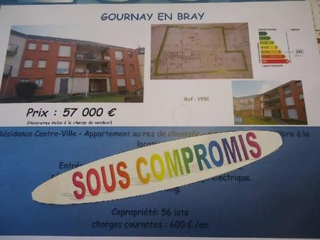 vente appartement t1 à gournay-en-bray (76220) : à vendre t1 / 35m² gournay-en-bray