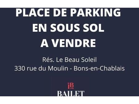 vente parking 10 m² bons-en-chablais (74890)