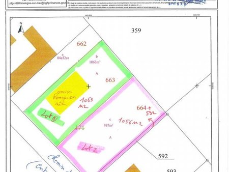 en vente terrain non constructible 1 063 m² – 80 614 € |alembon