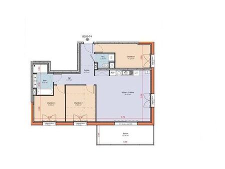appartement à vendre - 4 pièces - 81 58 m2 - estrablin - 38 - rhone-alpes