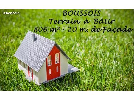 terrain 806 m² boussois