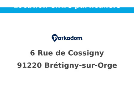 location parking brétigny-sur-orge (91220)