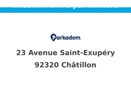 location parking châtillon (92320)