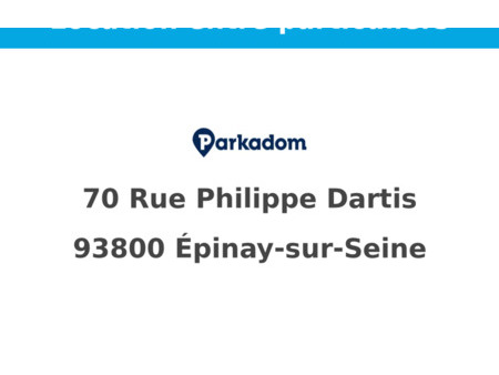 location parking épinay-sur-seine (93800)