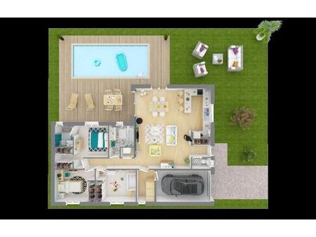 vente maison à construire 4 pièces 103 m² tercis-les-bains (40180)