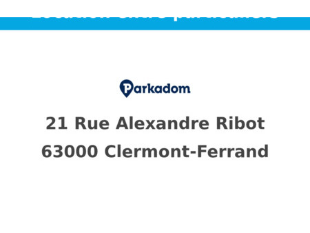 location parking clermont-ferrand (63000)