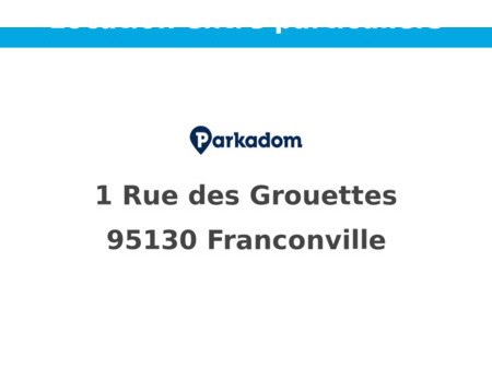 location parking franconville (95130)