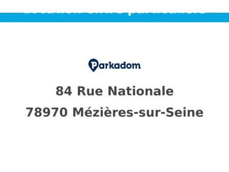 location parking mézières-sur-seine (78970)