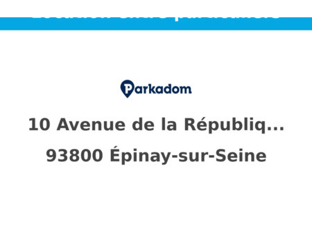 location parking épinay-sur-seine (93800)
