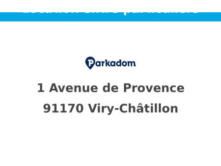 location parking viry-châtillon (91170)