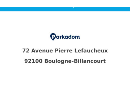 location parking boulogne-billancourt (92100)