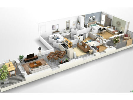 vente appartement 5 pièces 97 m² montmélian (73800)