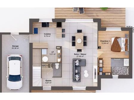 vente maison 6 pièces 106 m² cany-barville (76450)