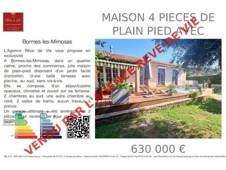 vente maison 5 pièces 102 m² bormes-les-mimosas (83230)