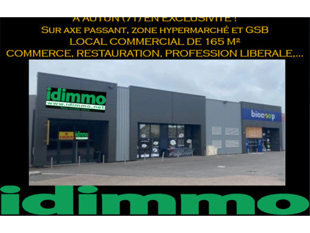location commerce 165 m² autun (71400)