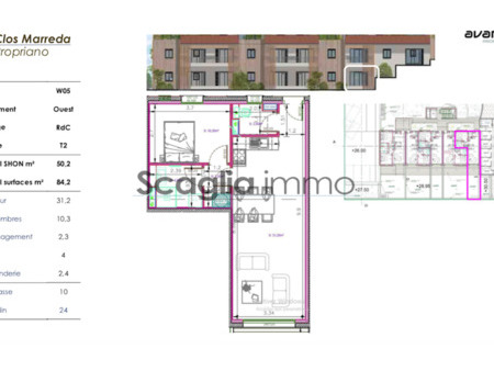 vente appartement 2 pièces 50 m² propriano (20110)
