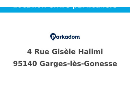 location parking garges-lès-gonesse (95140)