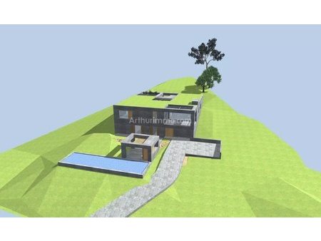 parcelle 3 100 m² pour construction villa contemporaine - 230 m² - piscine - garage