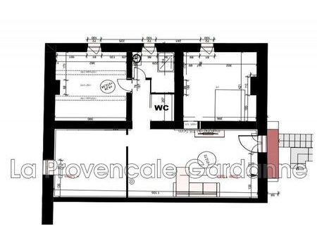 vente appartement 4 pièces 80m2 la destrousse 13112 - 279000 € - surface privée