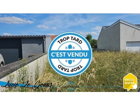 en vente terrain constructible 5 5 ares – 99 000 € |haucourt-moulaine