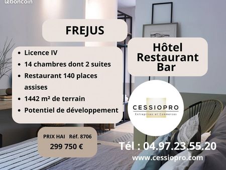 bar  hôtel  restaurant 1442 m² fréjus
