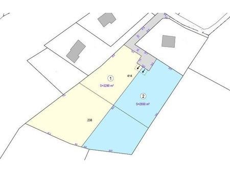vente terrain 3290 m² maspie-lalonquère-juillacq (64350)