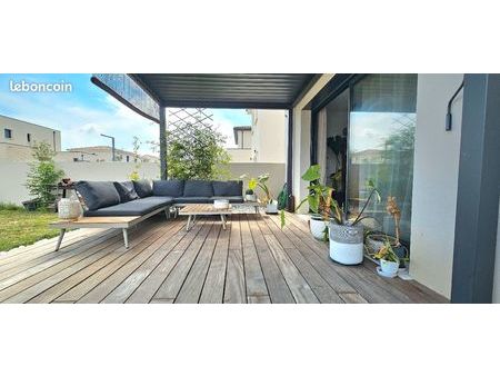 saussan - belle maison contemporaine t4 de 90 m2 de plain pied - jardin- garage