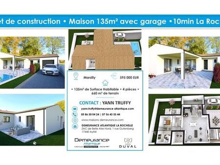 vente terrain 708 m² marsilly (17137)