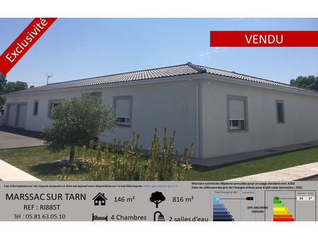 vente maison 6 pièces 146 m² marssac-sur-tarn (81150)
