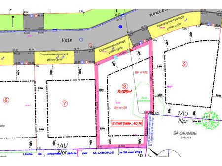 terrain belin beliet 326 m2