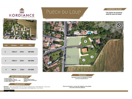 vente terrain 1168 m² saint-jean-de-védas (34430)