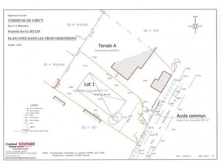 terrain 870 m² checy