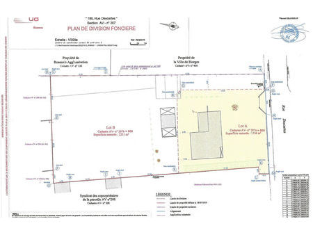 vente terrain 2231 m² riorges (42153)