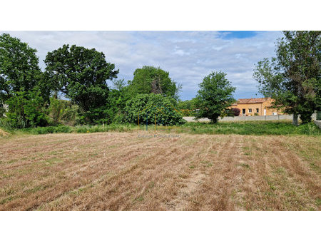 en vente à gignac (34) : grand terrain constructible de 1350