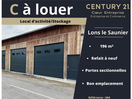 location d'entrepôt de 196 m² à lons-le-saunier - 39000