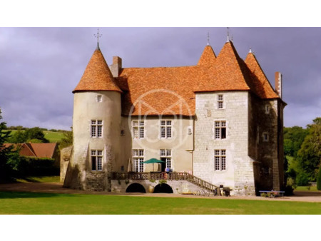 château en vente à saint-quintin-sur-sioule : exclusivité le château  inscrit mh date des 